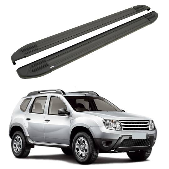 TURTLE Fits Renault Duster (Hs) 2010-2013 Side Step Brillant Black