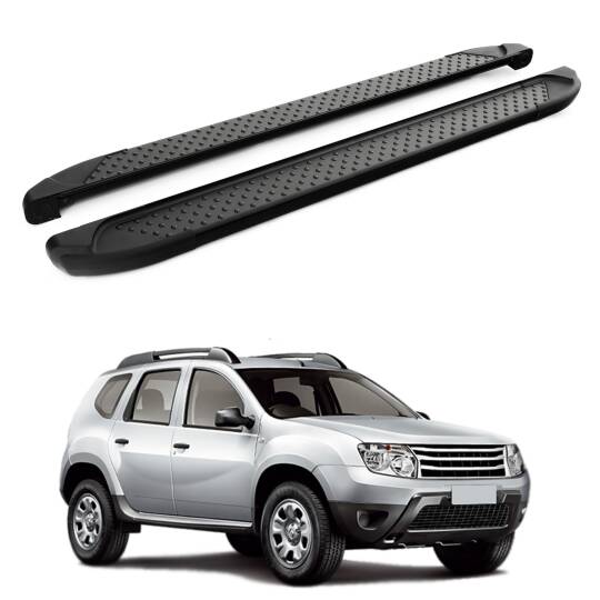 TURTLE Fits Renault Duster (Hs) 2010-2013 Side Step Sapphire V1 Black