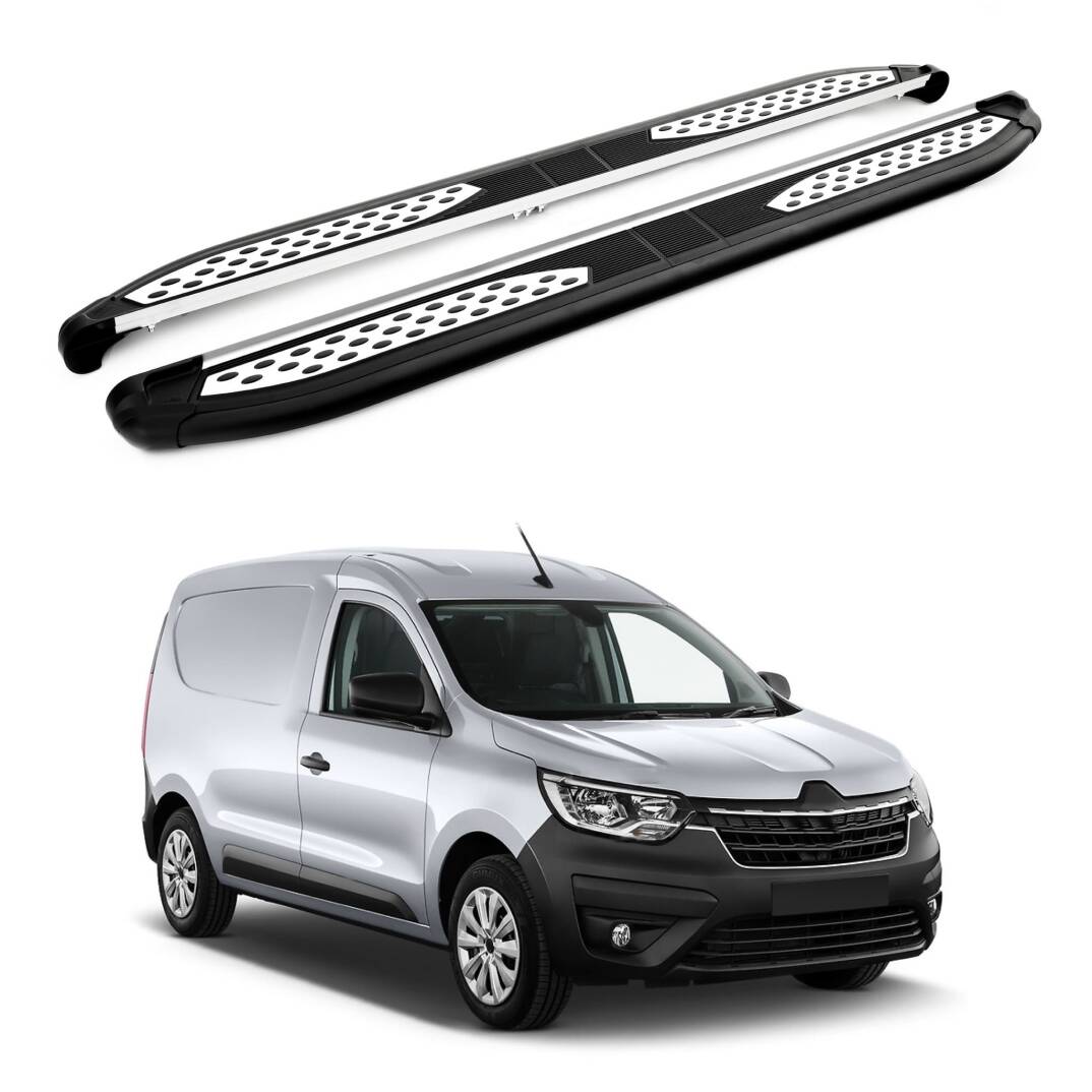 TURTLE Fits Renault Express 2021-2025 Side Step Plus Black - 1