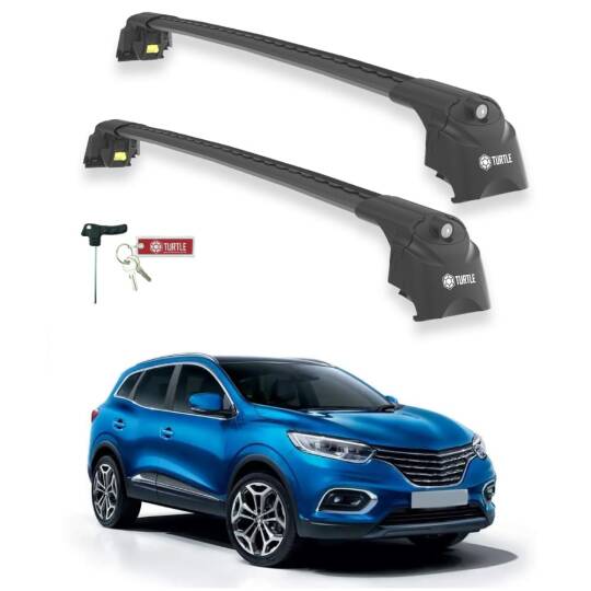 TURTLE Fits Renault Kadjar 2015-2022 Roof Rack Air2 Black