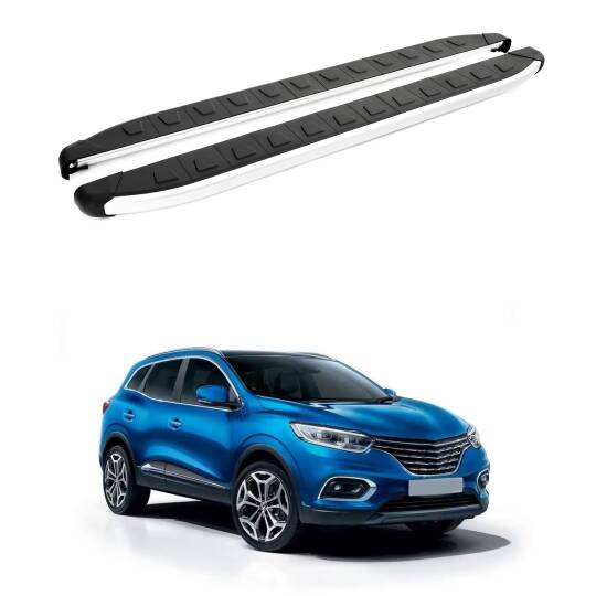TURTLE Fits Renault Kadjar 2015-2022 Side Step Alyans Silver