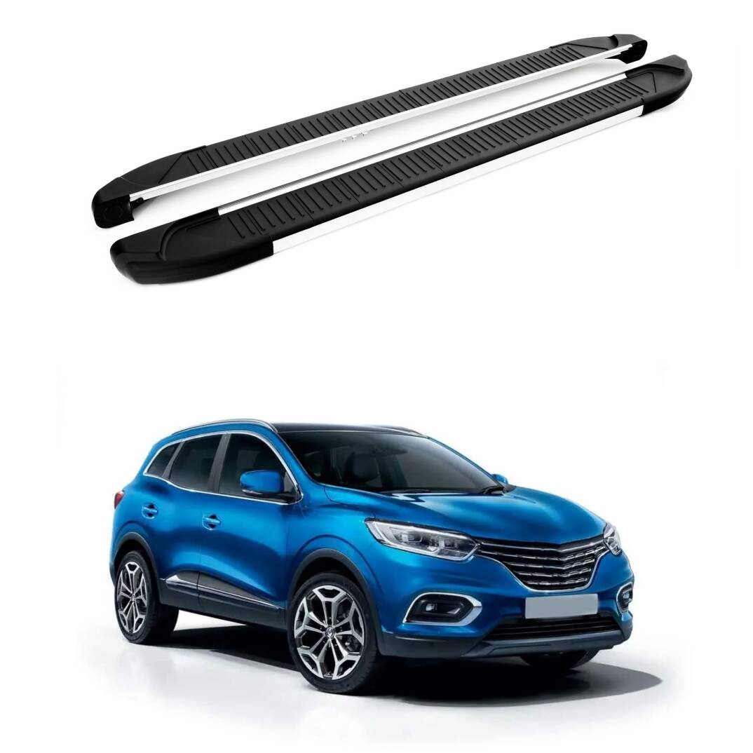 TURTLE Fits Renault Kadjar 2015-2022 Side Step Another Silver - 1