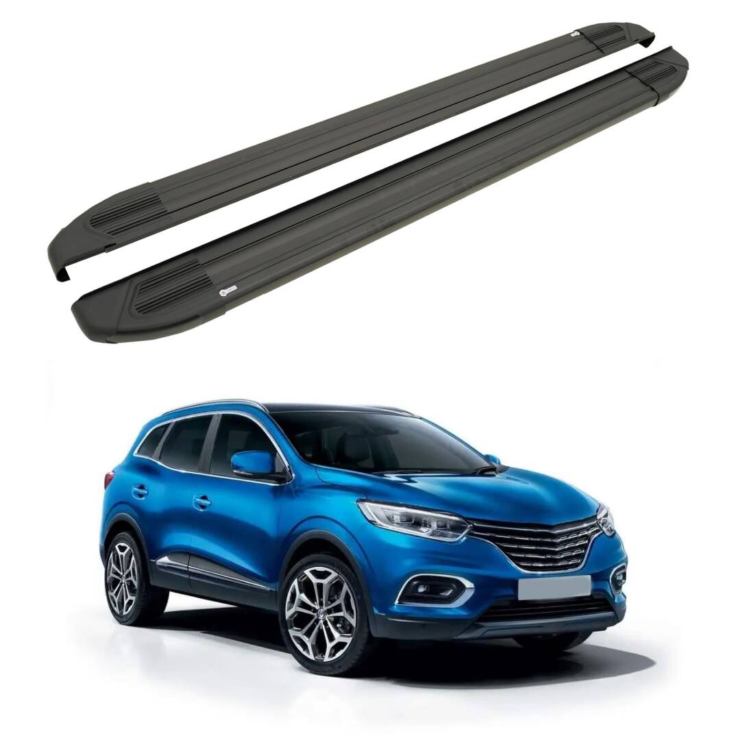 TURTLE Fits Renault Kadjar 2015-2022 Side Step Brillant Black - 1