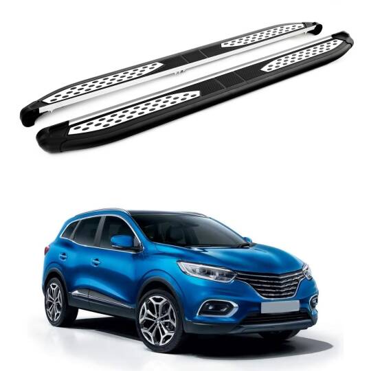 TURTLE Fits Renault Kadjar 2015-2022 Side Step Plus Black