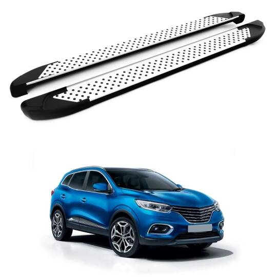 TURTLE Fits Renault Kadjar 2015-2022 Side Step Sapphire V1 Silver