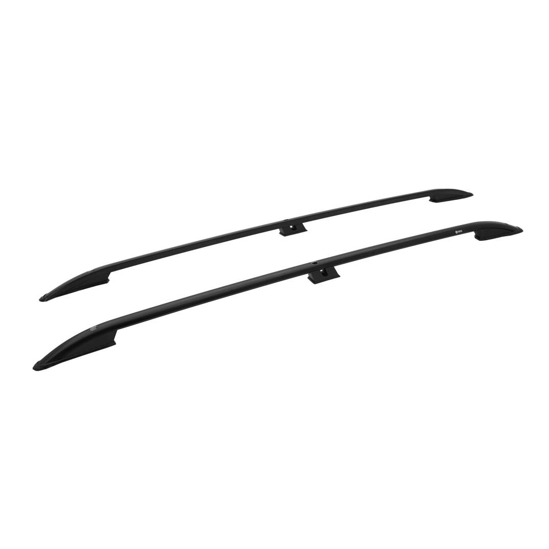 TURTLE Fits Renault Kangoo 2 2007-2021 / Lwb Roof Rail Crown Black - 1