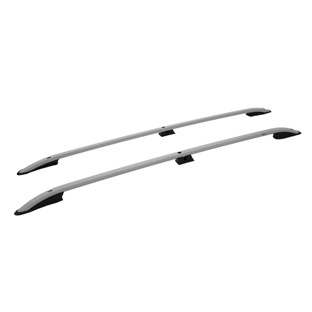 TURTLE Fits Renault Kangoo 2 2007-2021 / Lwb Roof Rail Crown Silver - 1