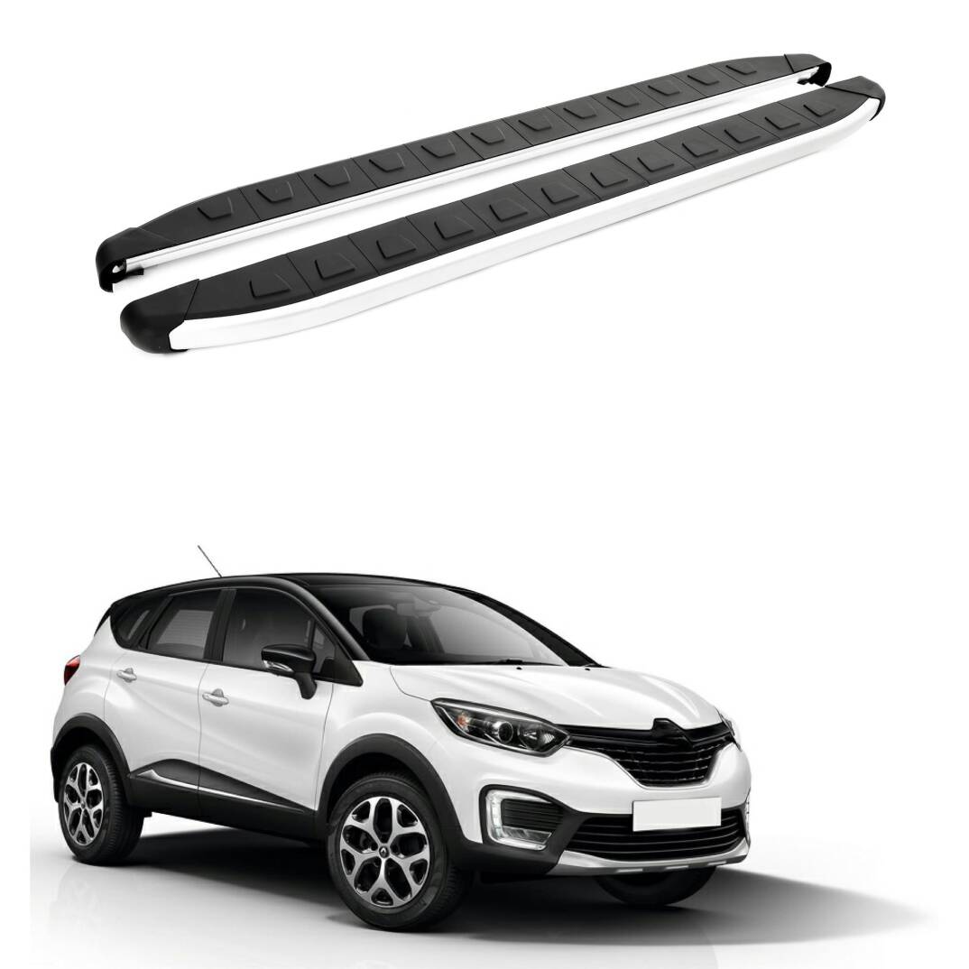 TURTLE Fits Renault Kaptur 4X4 (Ha) [Ru] 2016-2019 Side Step Alyans Silver - 1