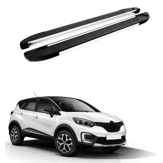TURTLE Fits Renault Kaptur 4X4 (Ha) [Ru] 2016-2019 Side Step Another Silver