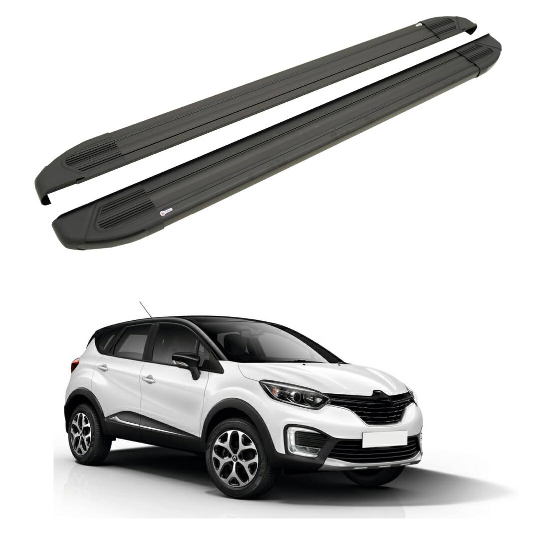 TURTLE Fits Renault Kaptur 4X4 (Ha) [Ru] 2016-2019 Side Step Brillant Black - 1