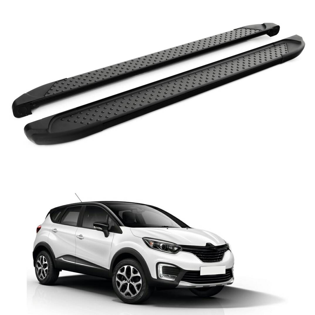 TURTLE Fits Renault Kaptur 4X4 (Ha) [Ru] 2016-2019 Side Step Sapphire V1 Black - 1