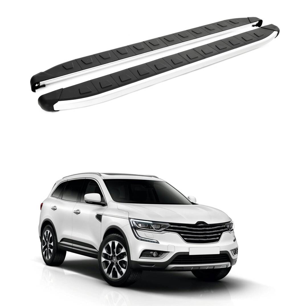 TURTLE Fits Renault Koleos 2017-2025 Side Step Alyans Silver - 1