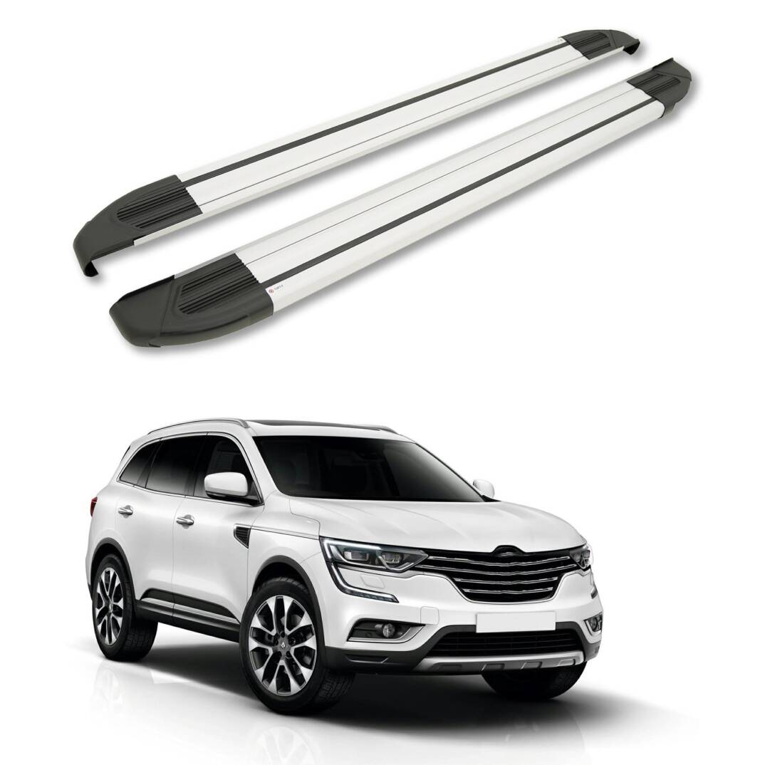 TURTLE Fits Renault Koleos 2017-2025 Side Step Brillant Silver - 1