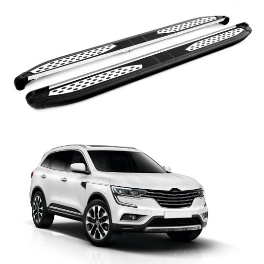 TURTLE Fits Renault Koleos 2017-2025 Side Step Plus Black
