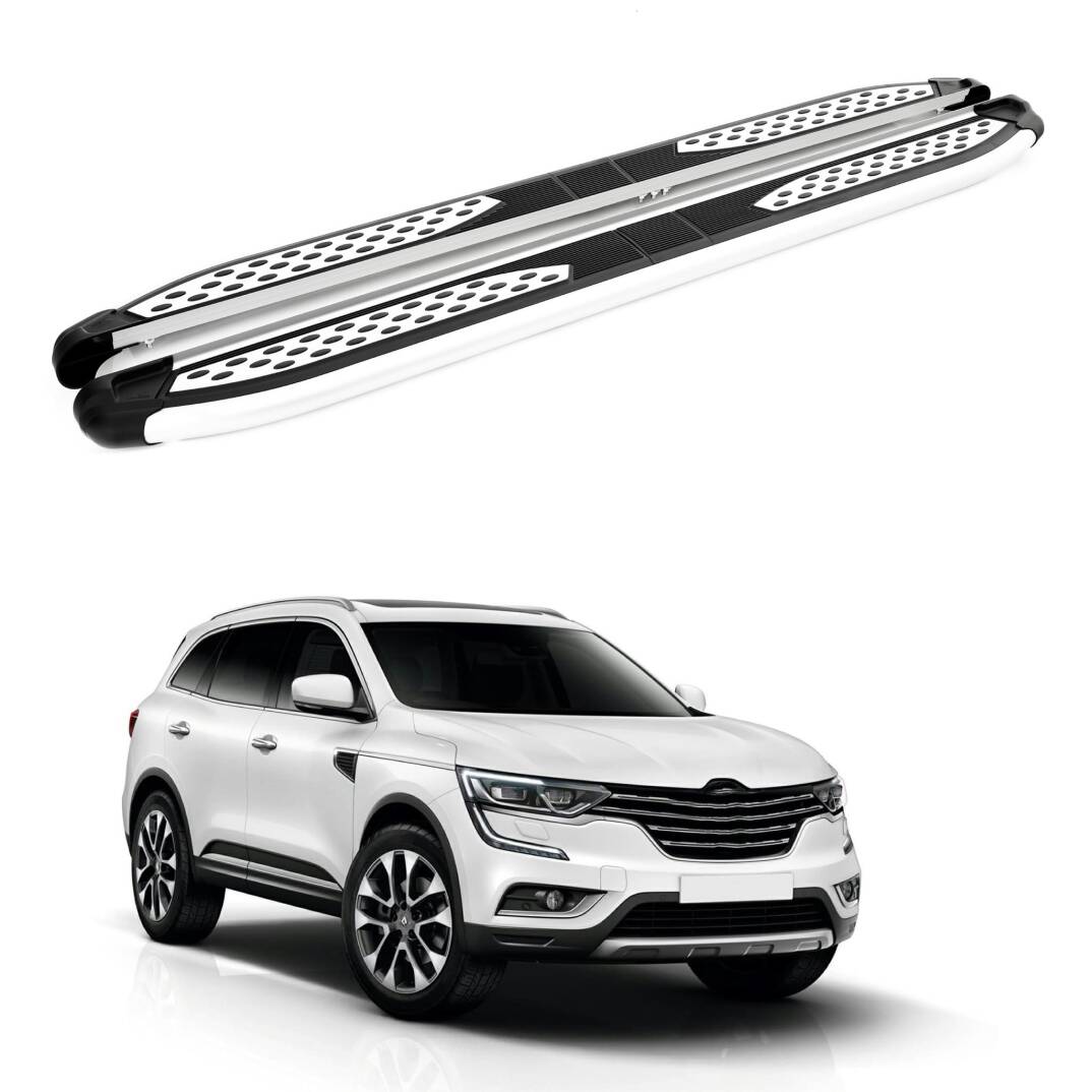 TURTLE Fits Renault Koleos 2017-2025 Side Step Plus Silver - 1