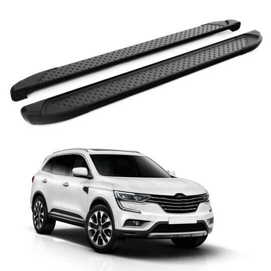 TURTLE Fits Renault Koleos 2017-2025 Side Step Sapphire V1 Black