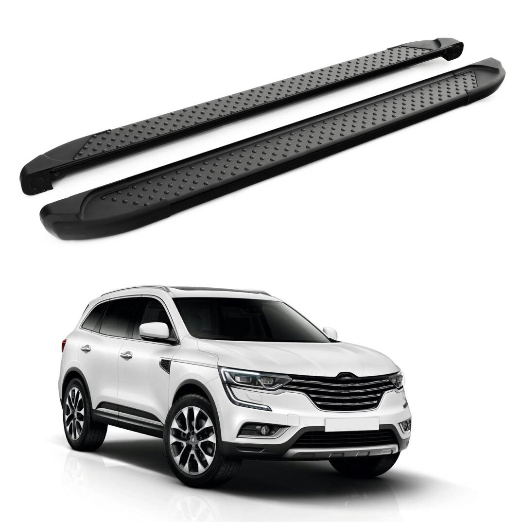 TURTLE Fits Renault Koleos 2017-2025 Side Step Sapphire V1 Black - 1
