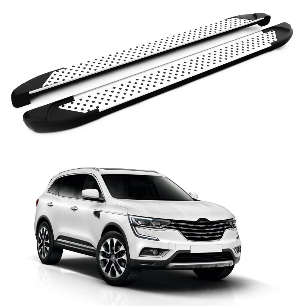 TURTLE Fits Renault Koleos 2017-2025 Side Step Sapphire V1 Silver - 1
