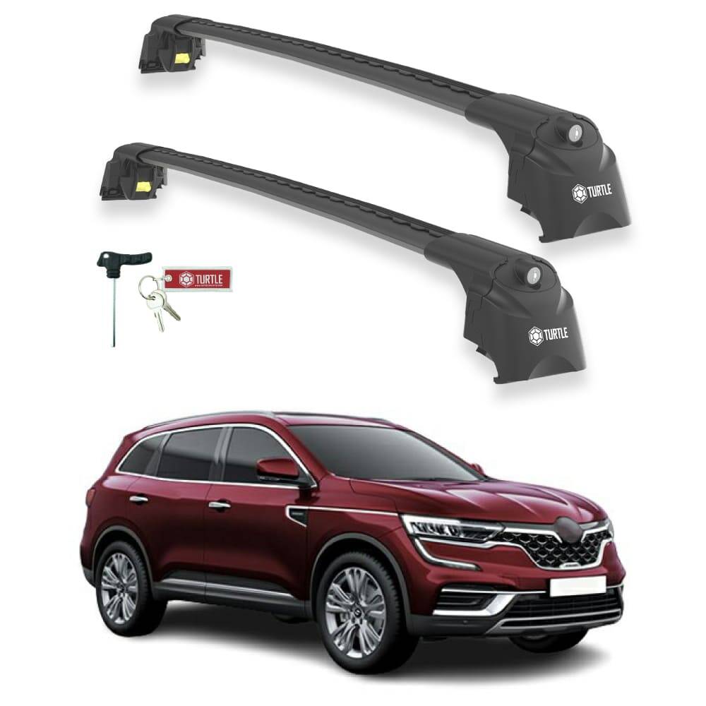 TURTLE Fits Renault Samsung Qm6 2017-2020 Roof Rack Air2 Black - 1