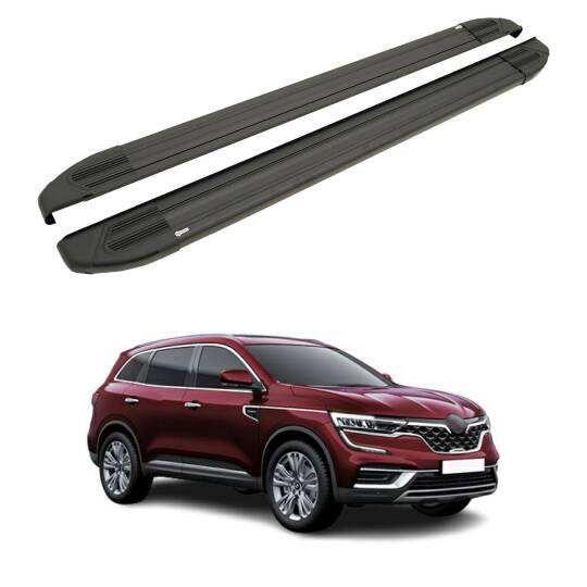 TURTLE Fits Renault Samsung Qm6 2017-2020 Side Step Brillant Black