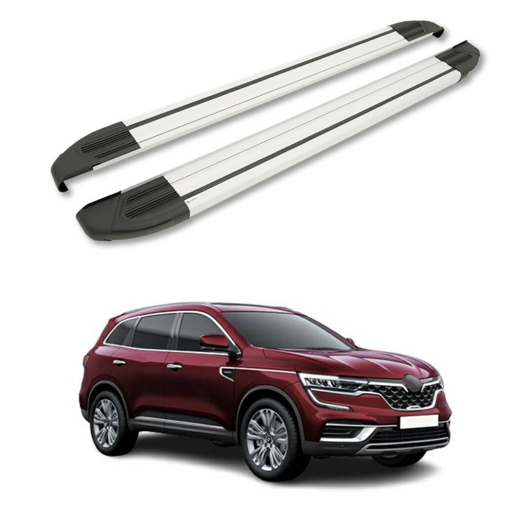 TURTLE Fits Renault Samsung Qm6 2017-2020 Side Step Brillant Silver - 1
