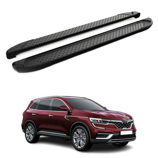 TURTLE Fits Renault Samsung Qm6 2017-2020 Side Step Sapphire V1 Black