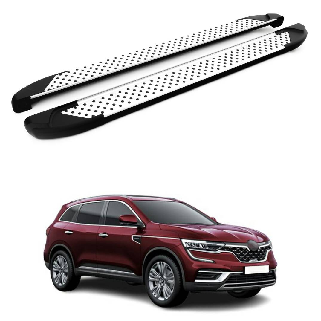 TURTLE Fits Renault Samsung Qm6 2017-2020 Side Step Sapphire V1 Silver - 1