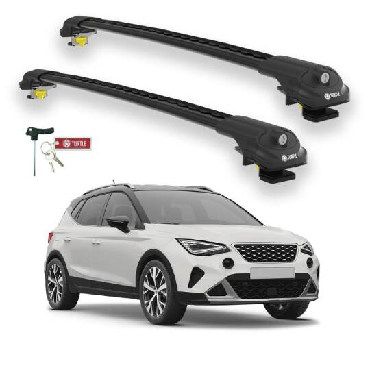 TURTLE Fits Seat Arona (Kj7) 2017-2025 Roof Rack Air1 Black
