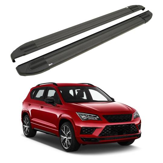 TURTLE Fits Seat Ateca 2016-2025 Side Step Brillant Black