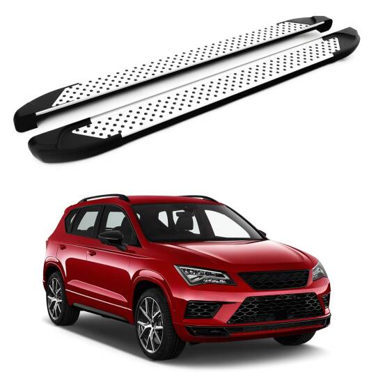 TURTLE Fits Seat Ateca 2016-2025 Side Step Sapphire V1 Silver
