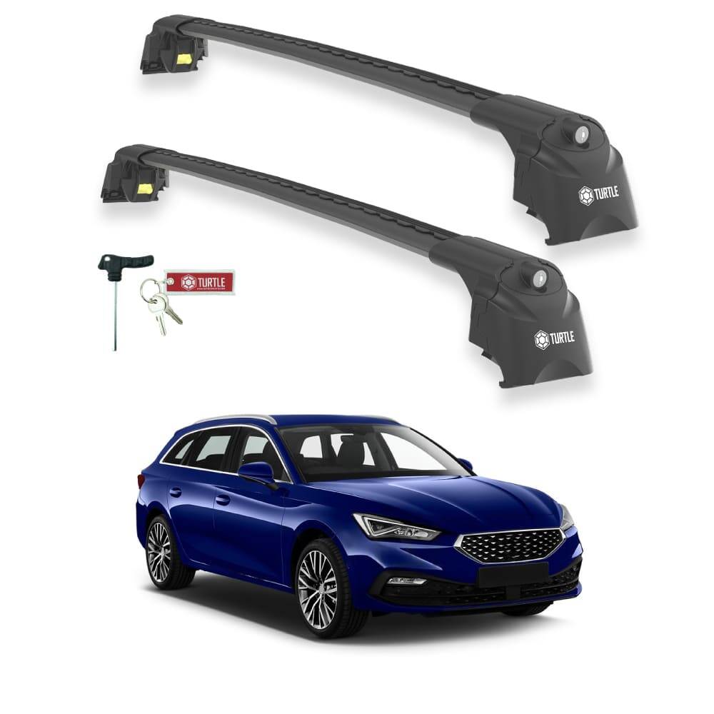 TURTLE Fits Seat Leon Mk4 (Kl1/Kl8) St 2021-2025 Roof Rack Air2 Black - 1