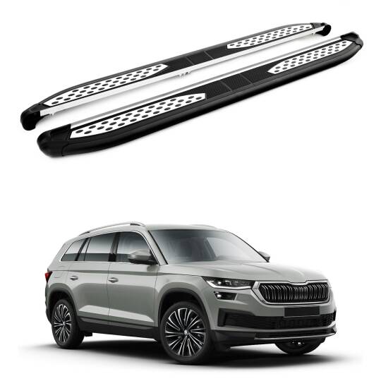 TURTLE Fits Skoda Kodiaq (Ns7) 2017-2023 Side Step Plus Black