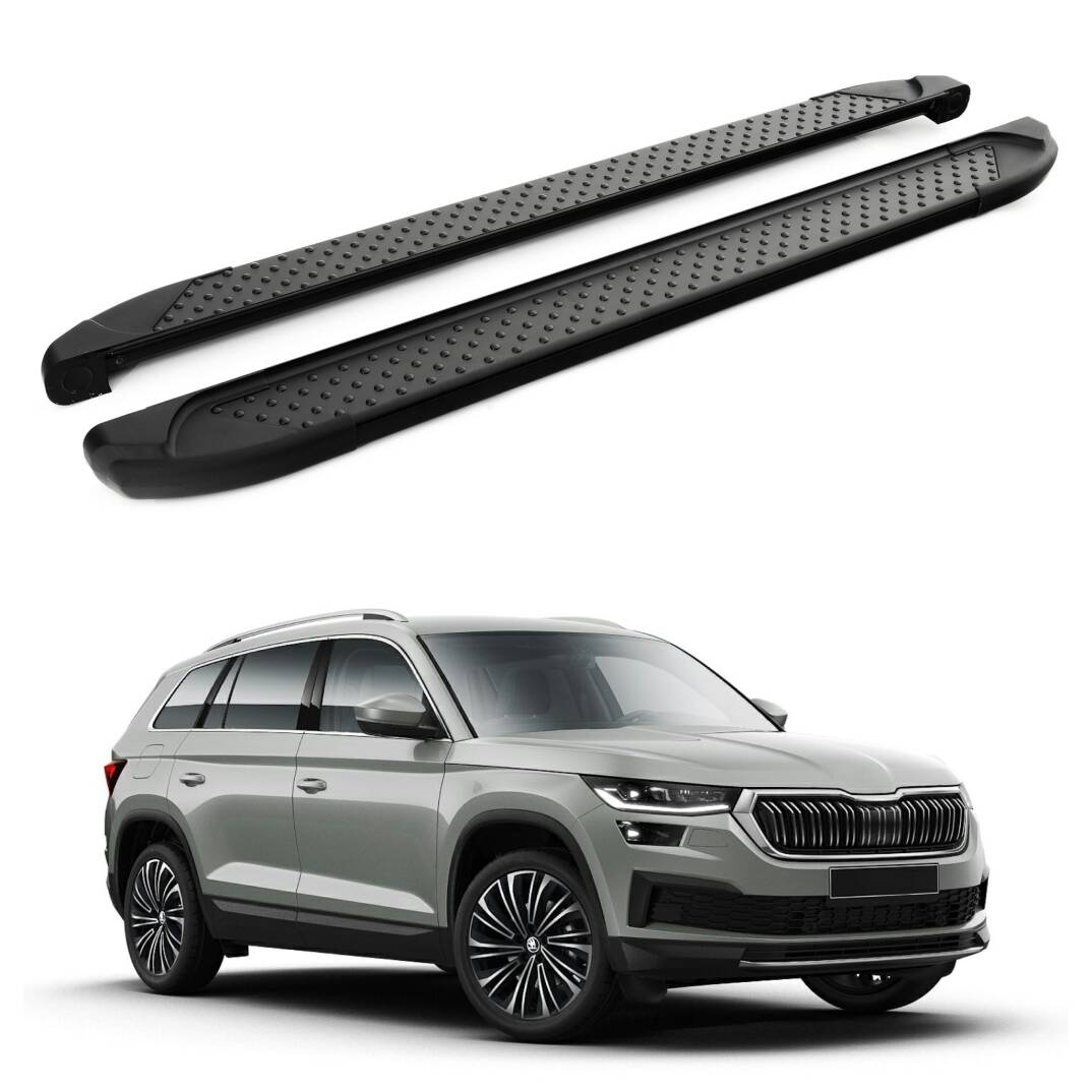 TURTLE Fits Skoda Kodiaq (Ns7) 2017-2023 Side Step Sapphire V1 Black - 1