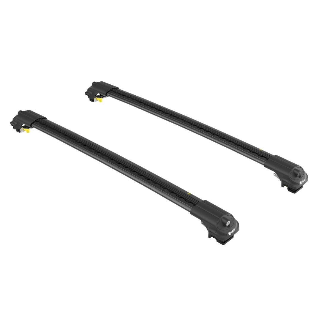 TURTLE Fits Skoda Yeti (5L) 2009-2017 Roof Rack Air1 Black - 5