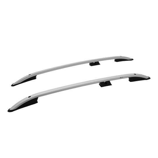 TURTLE Fits Ssangyong Korando (C200) 2010-2019 Roof Rail Crown Silver