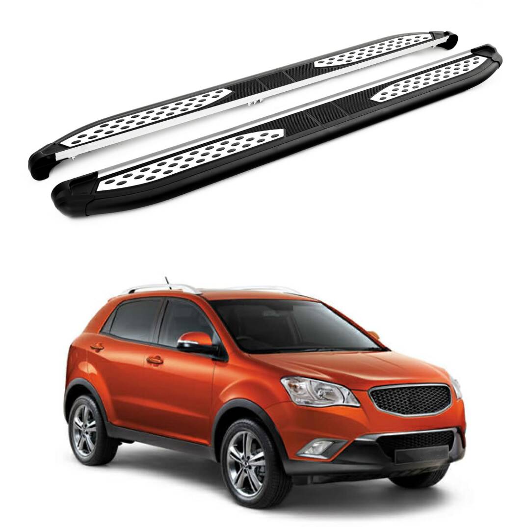 TURTLE Fits Ssangyong Korando (C200) 2010-2019 Side Step Plus Black - 1