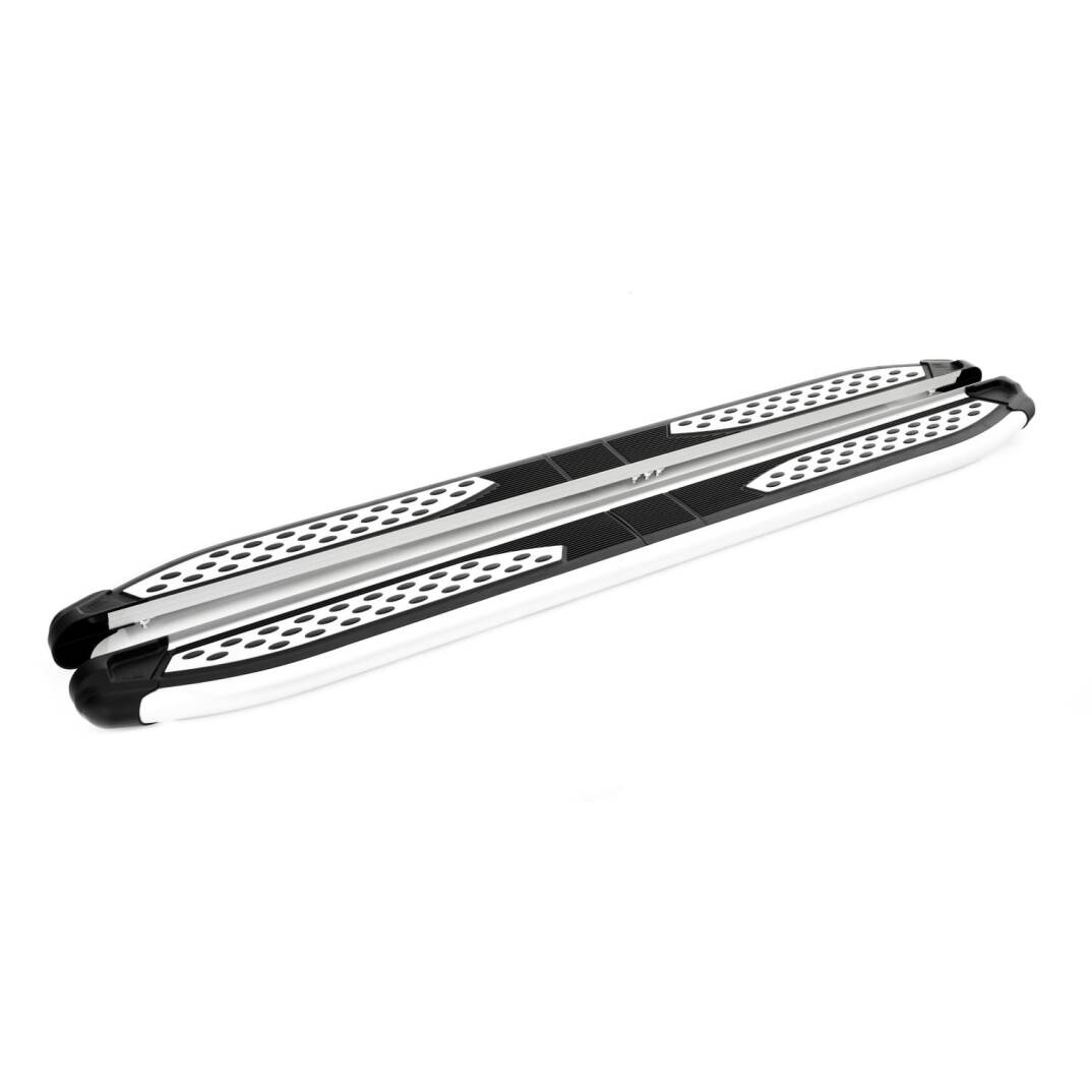 TURTLE Fits Ssangyong Rexton Sports (Q200) 2018-2025 Side Step Plus Silver - 2