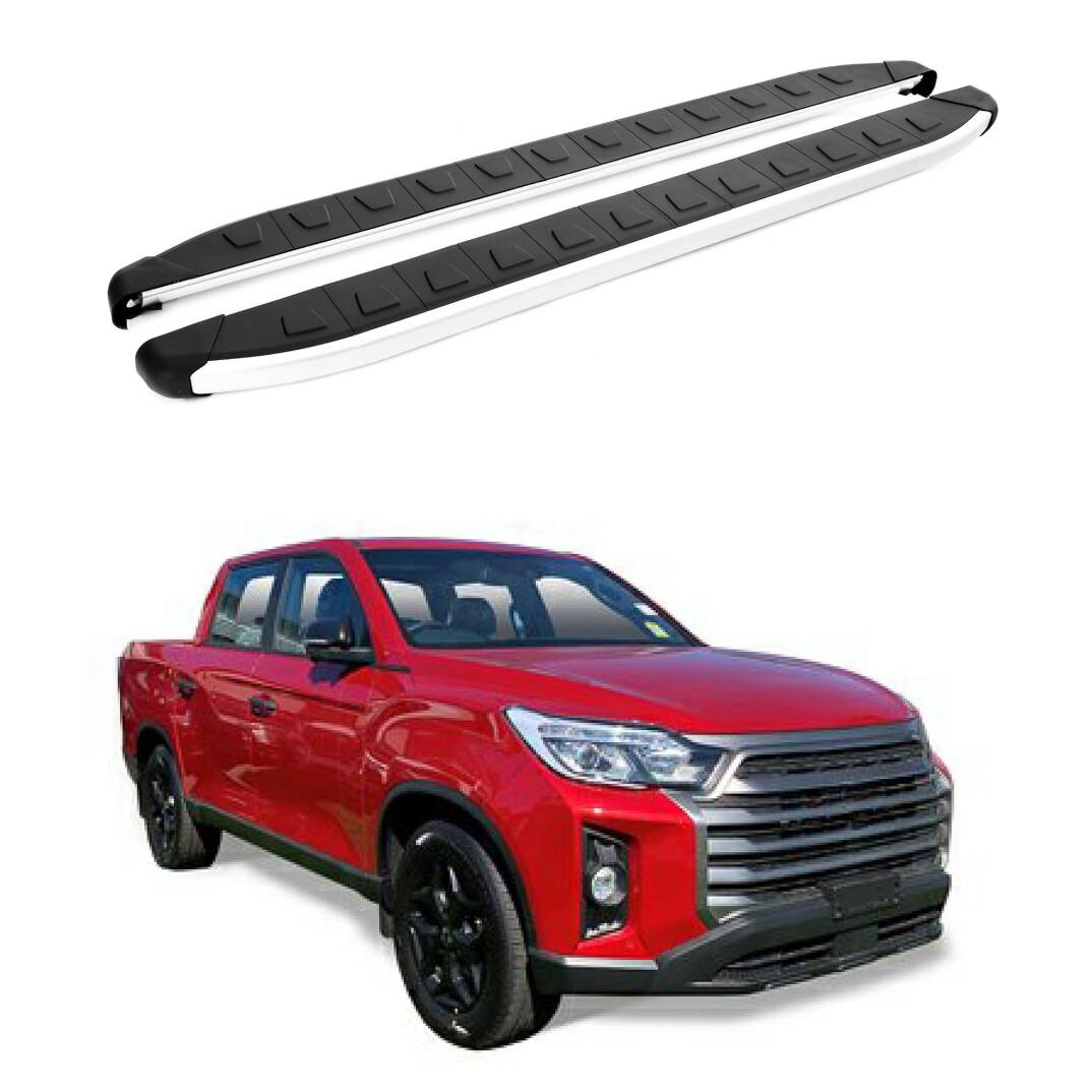 TURTLE Fits Ssangyong Rhino (Q200) 2018-2023 Side Step Alyans Silver - 1