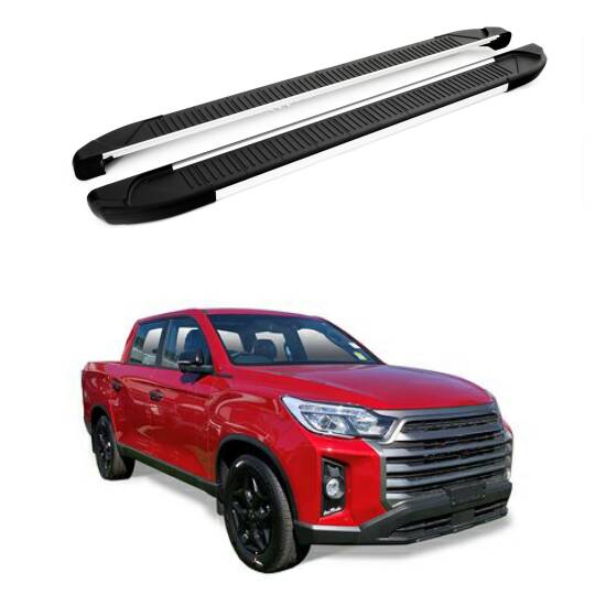 TURTLE Fits Ssangyong Rhino (Q200) 2018-2023 Side Step Another Silver