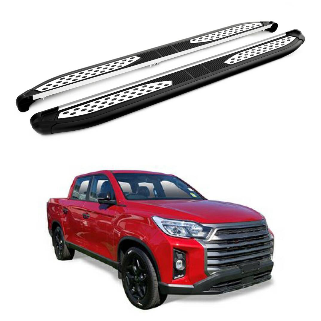 TURTLE Fits Ssangyong Rhino (Q200) 2018-2023 Side Step Plus Black - 1