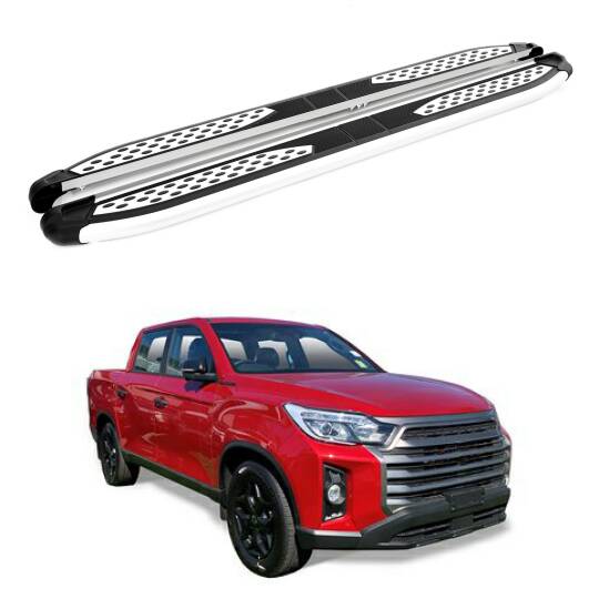 TURTLE kompatibel mit Ssangyong Rhino (Q200) 2018-2023 Trittbrett Plus Grau