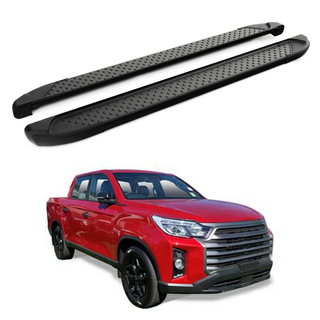 TURTLE Fits Ssangyong Rhino (Q200) 2018-2023 Side Step Sapphire V1 Black - 1