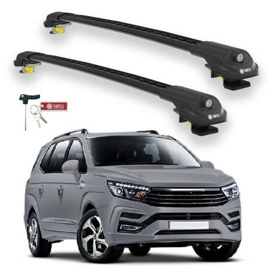 TURTLE Fits Ssangyong Stavic 2013-2019 Roof Rack Air1 Black