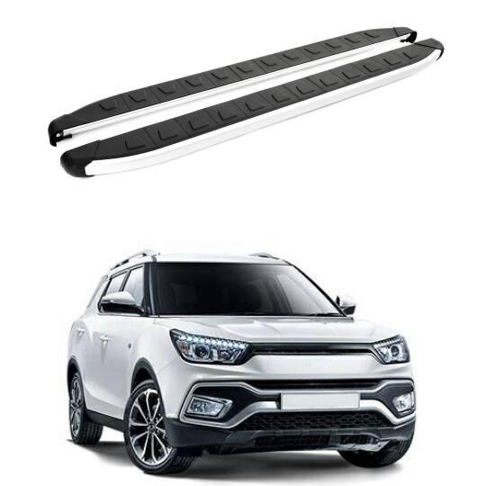 TURTLE Fits Ssangyong Tivoli Xlv 2016-2020 Side Step Alyans Silver