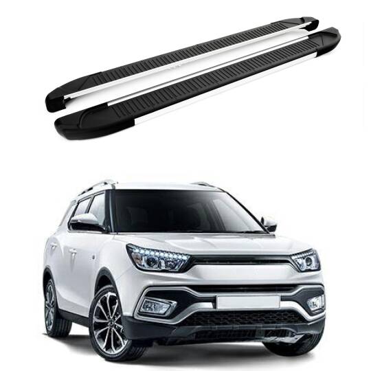 TURTLE Fits Ssangyong Tivoli Xlv 2016-2020 Side Step Another Silver