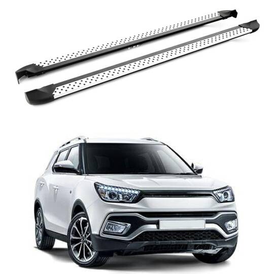 TURTLE Fits Ssangyong Tivoli Xlv 2016-2020 Side Step Era V2 Silver