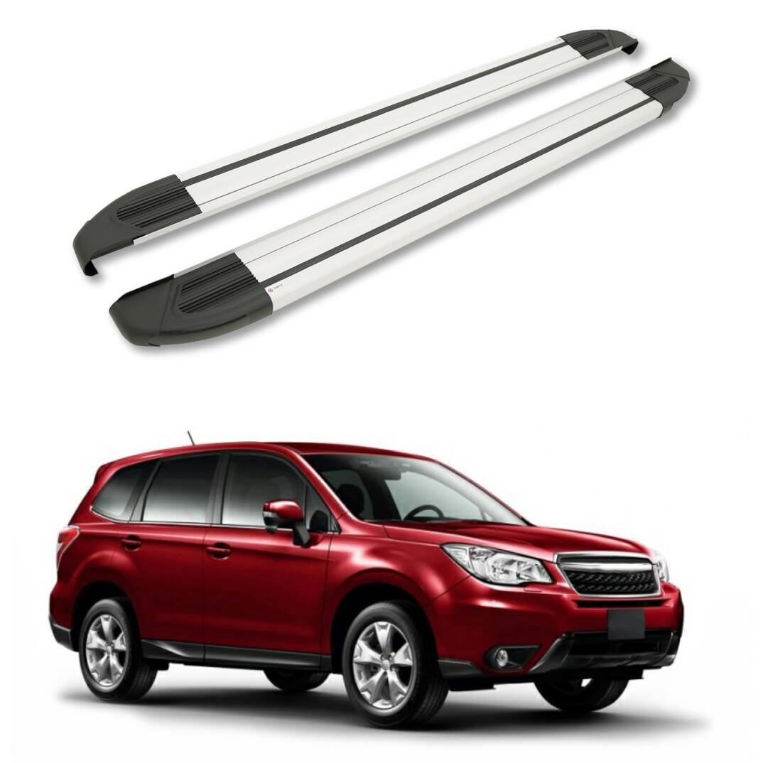 TURTLE Fits Subaru Forester (Sj) 2013-2018 Side Step Brillant Silver - 1