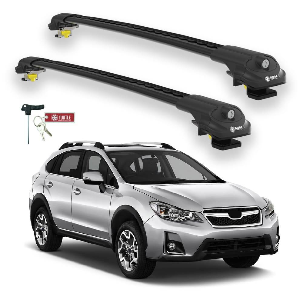 TURTLE Fits Subaru Xv (Gp) 2012-2017 Roof Rack Air1 Black - 1