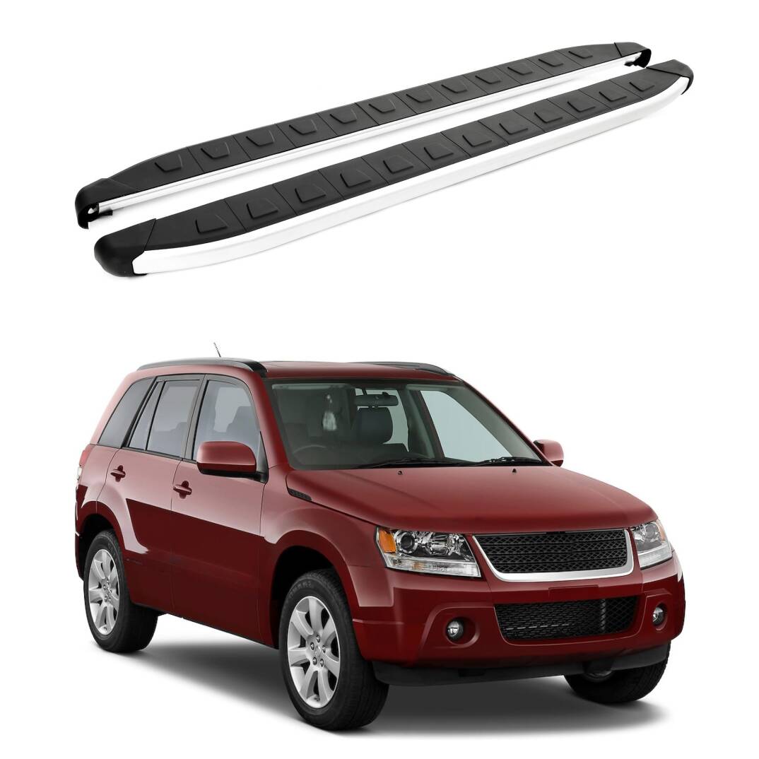 TURTLE Fits Suzuki Grand Vitara (Jt) 2005-2014 Side Step Alyans Silver - 1