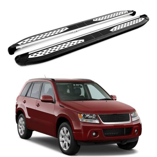TURTLE Fits Suzuki Grand Vitara (Jt) 2005-2014 Side Step Plus Black